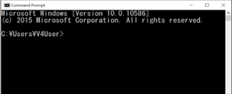 screen shot of Command Prompt