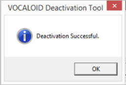 Deactivation Successful.